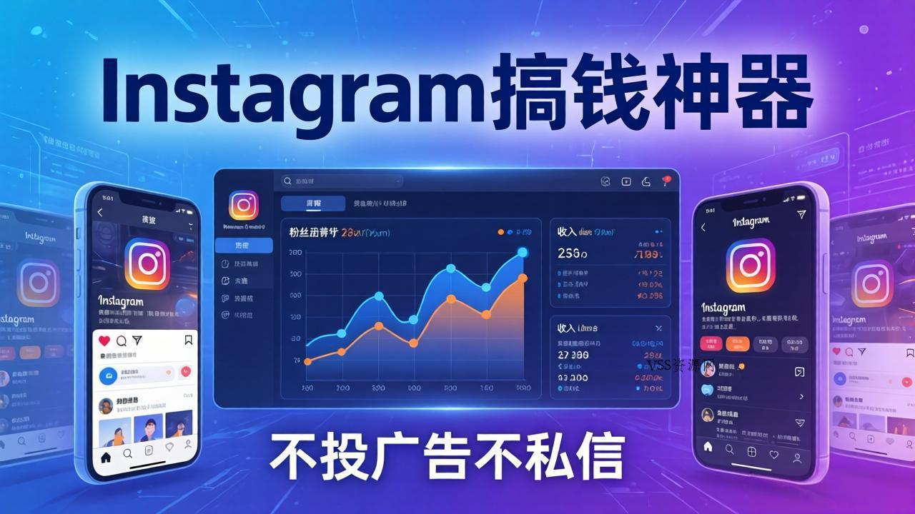 Instagram搞钱神器：月涨6万粉+月入5万刀，不投广告不私信，靠算法+低价产品-VSS博客
