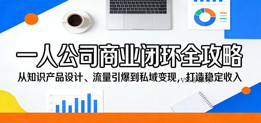 一人公司商业闭环全攻略：从知识产品设计、流量引爆到私域变现，打造稳定收入-VSS博客