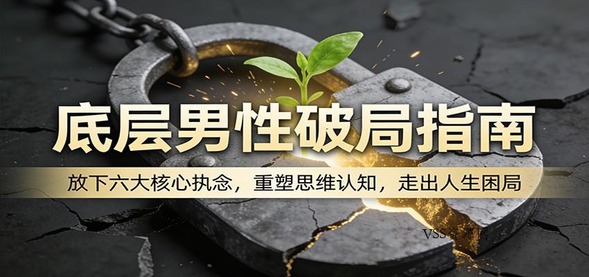 底层男性破局指南：放下六大核心执念，重塑思维认知，走出人生困局-VSS博客