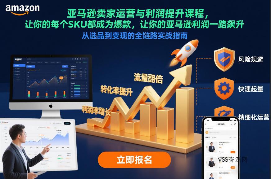 亚马逊卖家运营与利润提升课程，让你的每个SKU都成为爆款，让你的亚马逊利润一路飙升(更新26年3月)-VSS博客