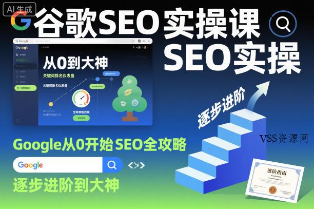 谷歌SEO实操课,Google从0开始SEO全攻略,逐步进阶到大神(更新26年)