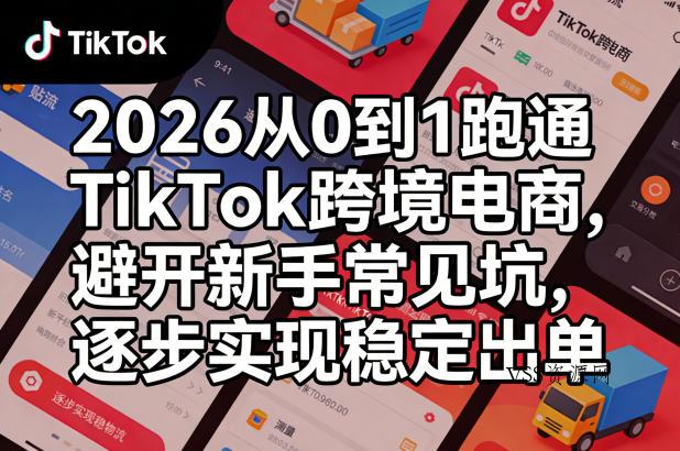 2026从0到1跑通TikTok跨境电商，避开新手常见坑，逐步实现稳定出单-VSS博客