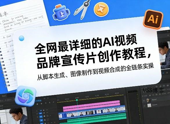 全网最详细的AI视频品牌宣传片创作教程，从脚本生成、图像制作到视频合成的全链条实操-VSS博客