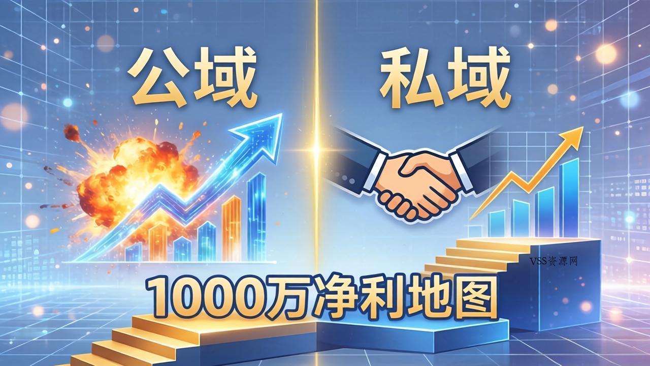 公域玩命出爆款，私域悄悄做成交：这套AI内训课，2026给你打通1000万净利的地图-VSS博客