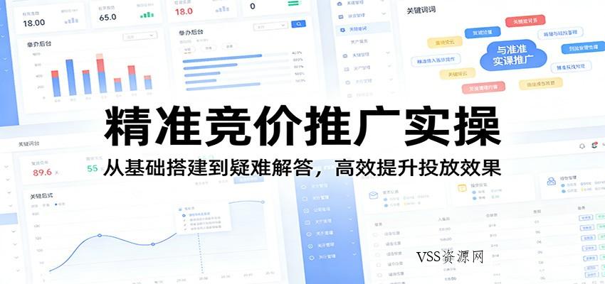 精准竞价推广实操：从基础搭建到疑难解答，高效提升投放效果-VSS博客