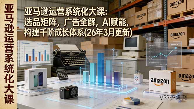 亚马逊运营系统化大课:选品矩阵,广告全解,AI赋能,构建千阶成长体系(26年3月更新-VSS博客