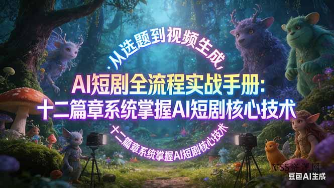 AI 短剧全流程实战手册：从选题到视频生成，十二篇章系统掌握 AI 短剧核心技术-VSS博客